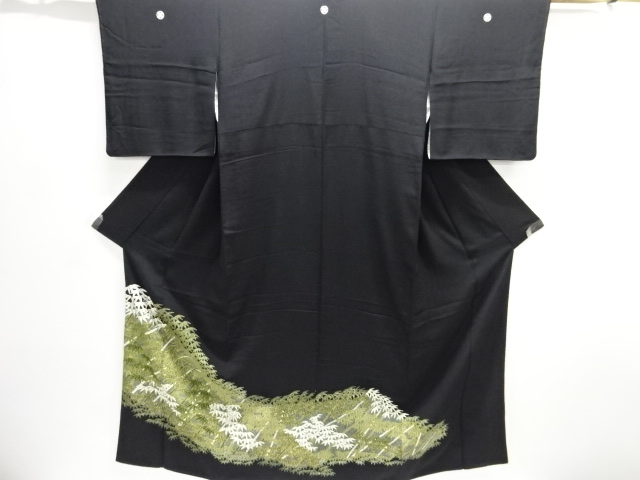 竹笹模様刺繍留袖(比翼付き)